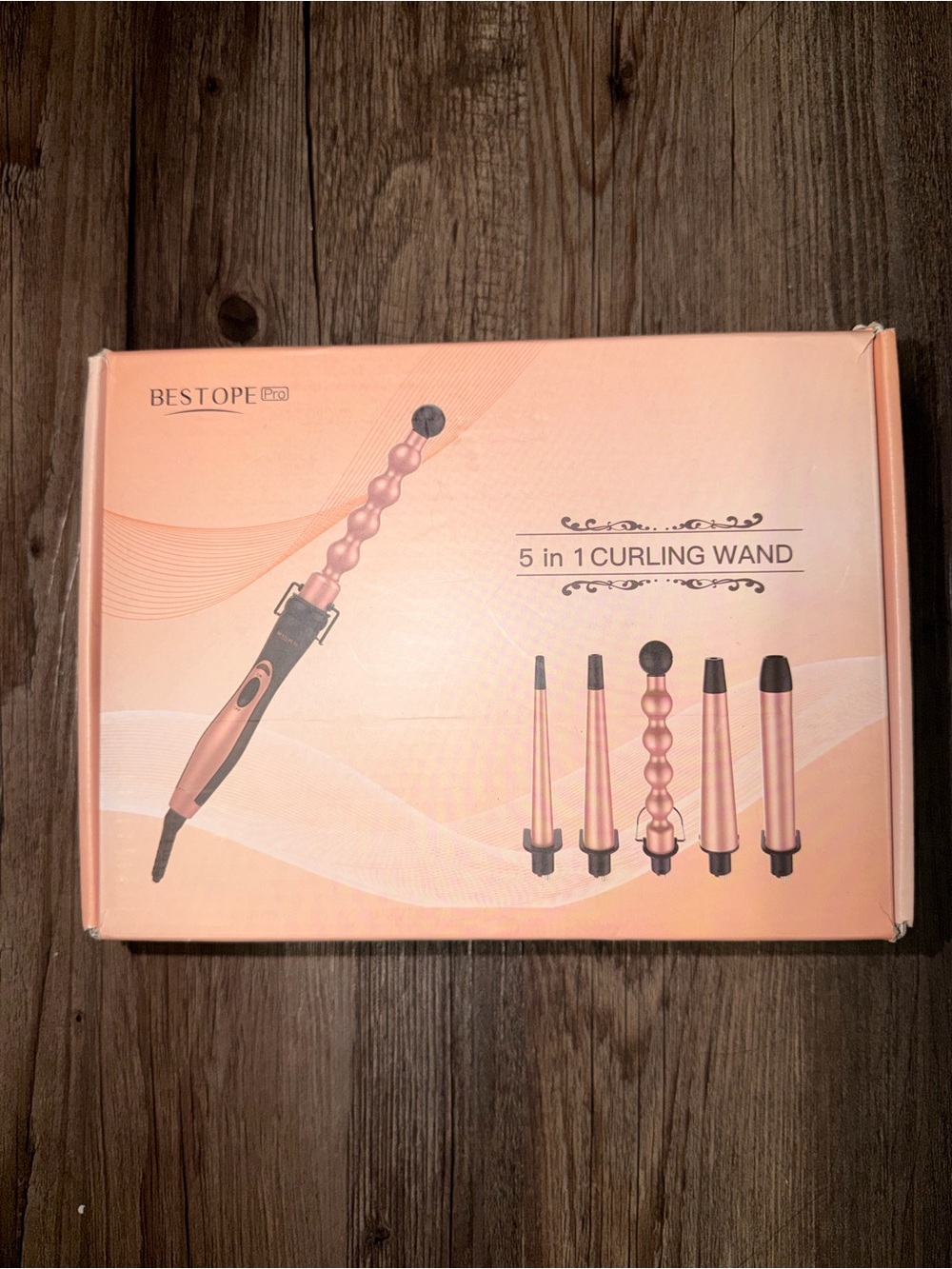 5-in-1 Curling Wand - Rose Gold
